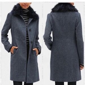 NWT Banana Republic Factory navy blue coat